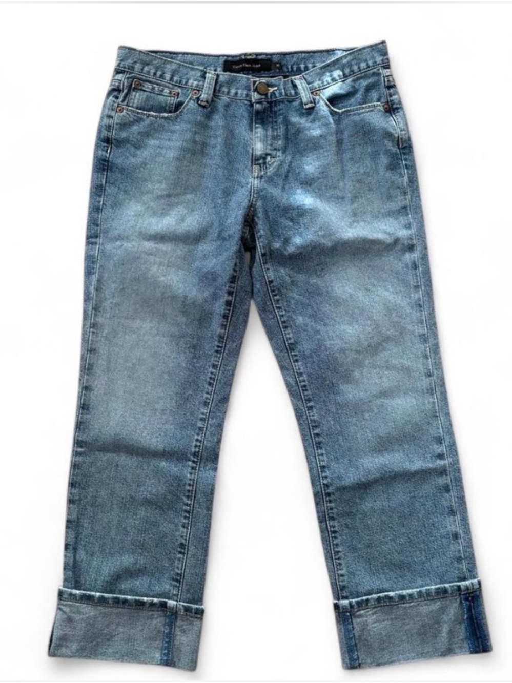 Calvin Klein Jeans Cropped Denim in Blue